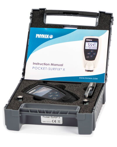 Lieferumfang des portablen Schichtdickenmessgerätes